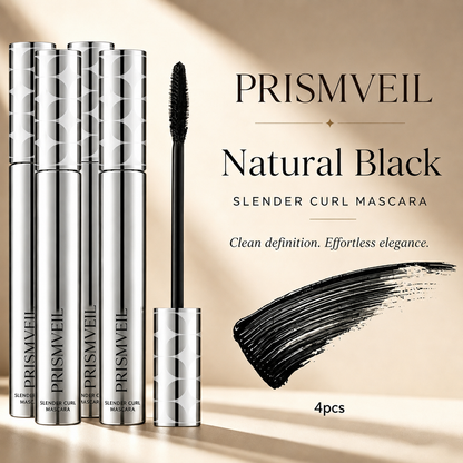 prismveil Waterproof Mascara for 24-Hour Volume, Lift & Definition – Long-Lasting Thick, Defined Lashes