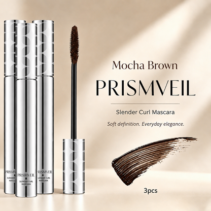 prismveil Waterproof Mascara for 24-Hour Volume, Lift & Definition – Long-Lasting Thick, Defined Lashes